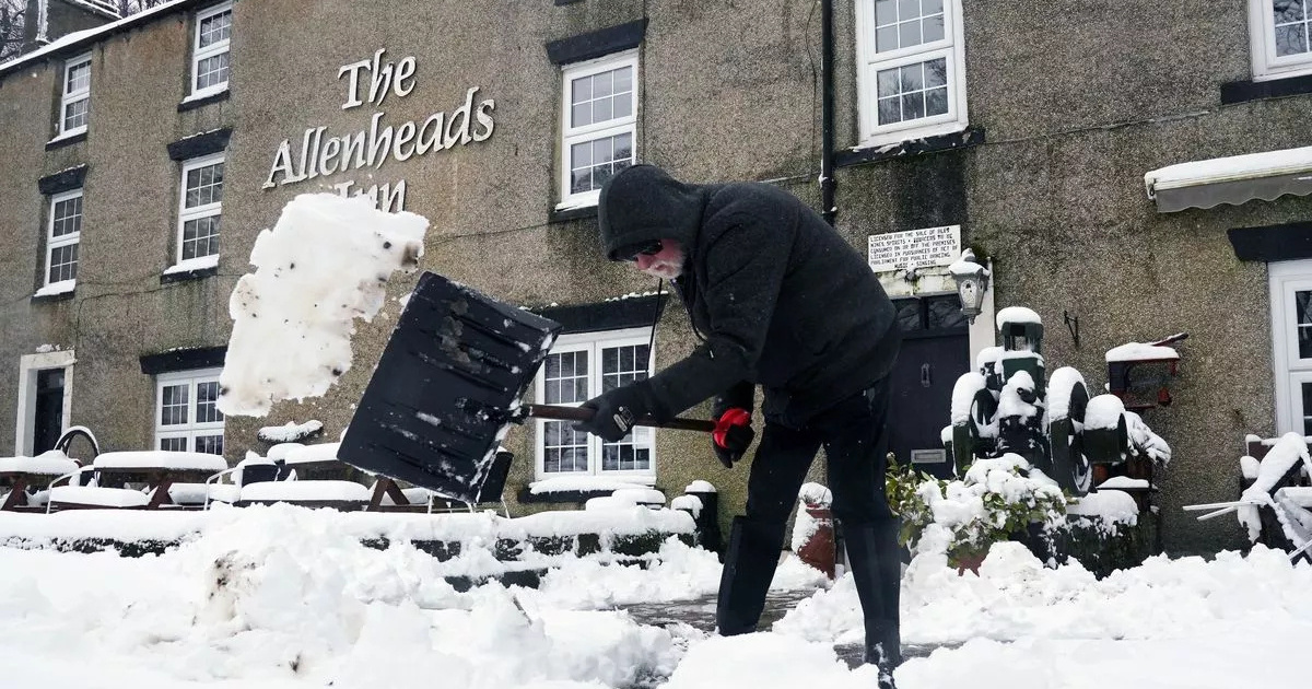 New map shows when snow is set to return to Britain as -5C Arctic blast ...