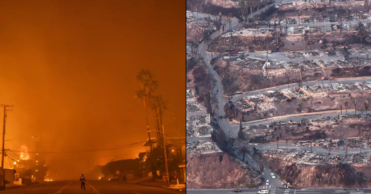 Man arrested in connection with starting LA fire that is now burning ...