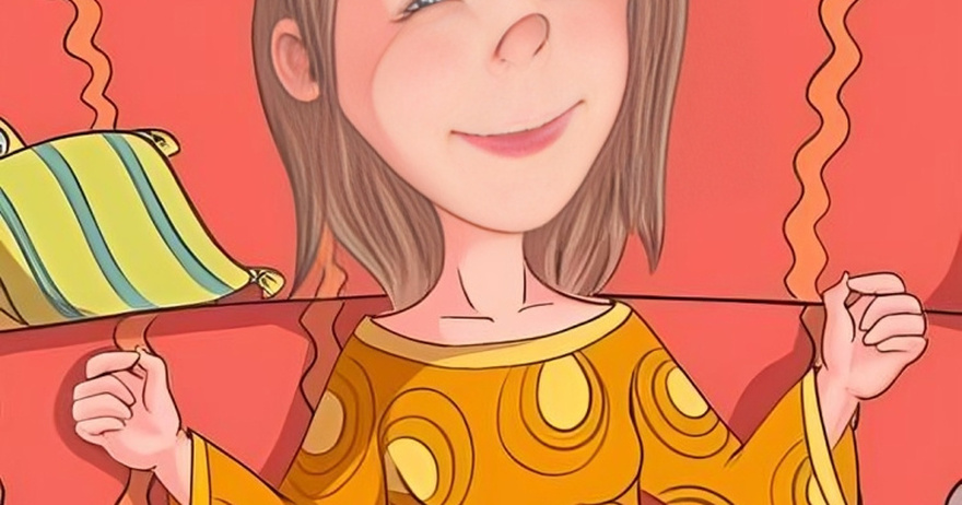 Optical Illusion Challenge: Find the pretzel hidden in the picture of the girl’s living room!