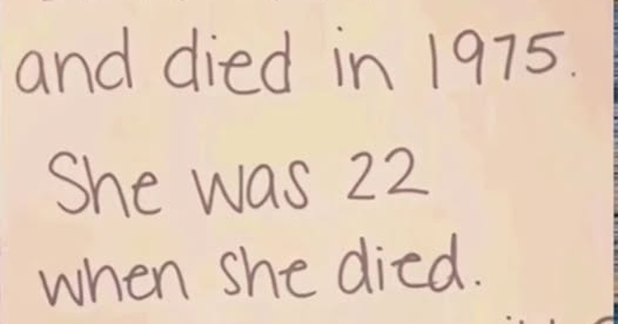 A woman was born in 1975… riddle
