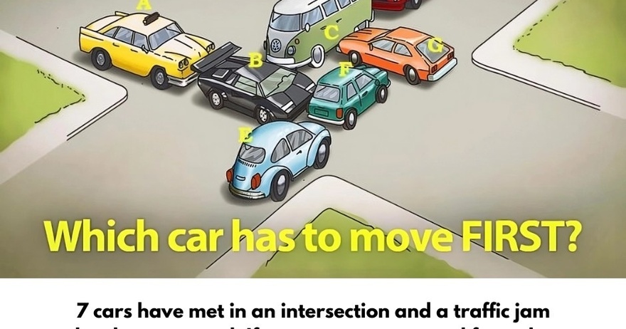 Which car has to move FIRST?