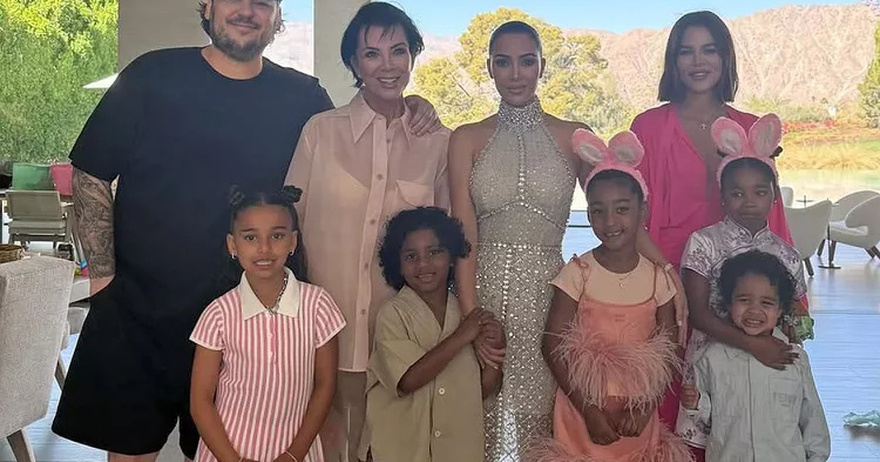 Rob Kardashian Makes Rare Appearance in Sister Kim’s Family Easter Instagram Post