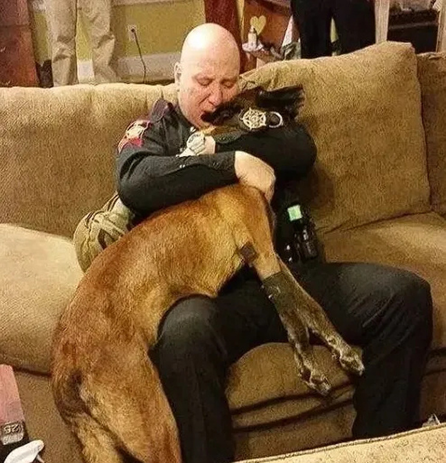 I broke down saying goodbye to my K9- partner…