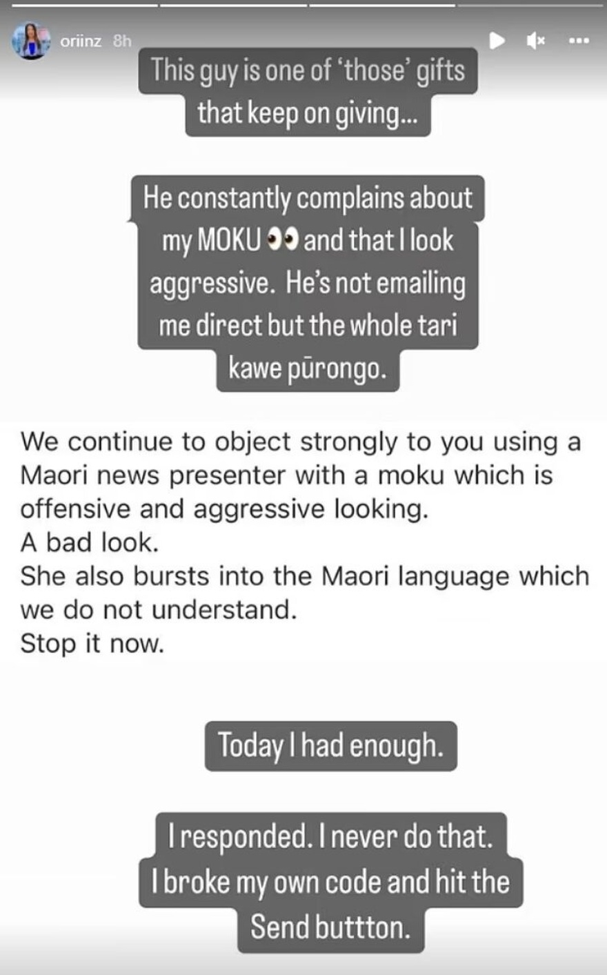 TV presenter with Māori face tattoo hits back at cruel trolls