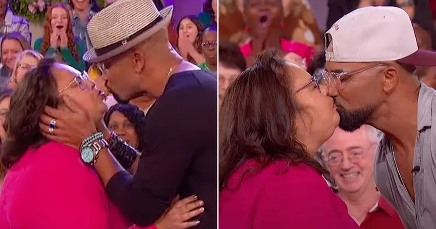Shemar Moore Kisses Audience Member for Second Year in a Row on TV — and Her Husband ‘Was Good’ with It!