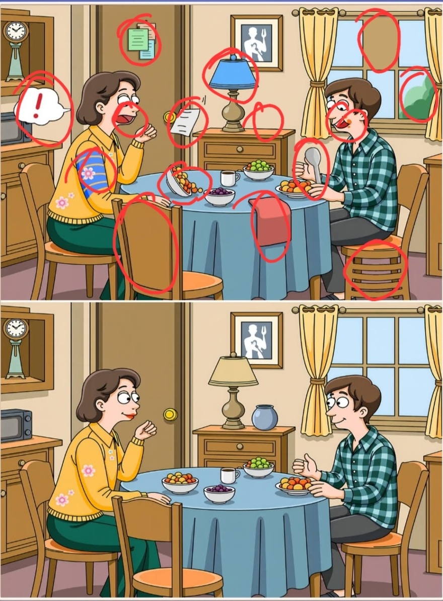 Find 15 differences.