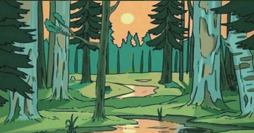 Find the hidden deer in the forest