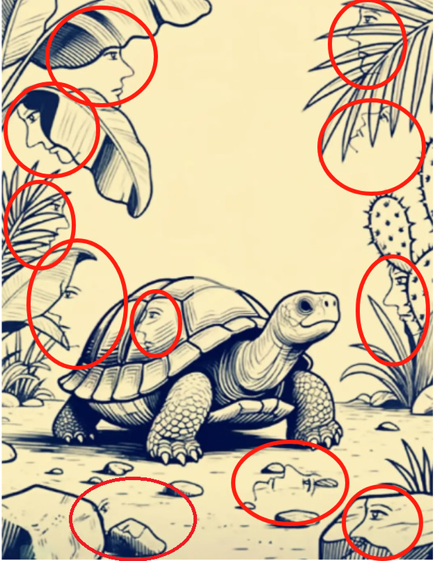 Optical Illusion Challenge: How Many Faces Can You Spot in This Mind-Bending Image?