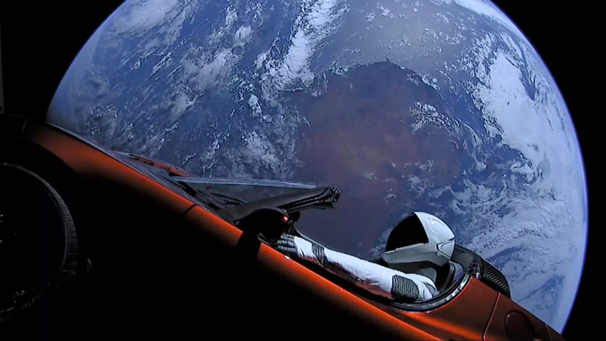 Where Elon Musk’s Tesla Roadster is now after he launched it into space seven years ago