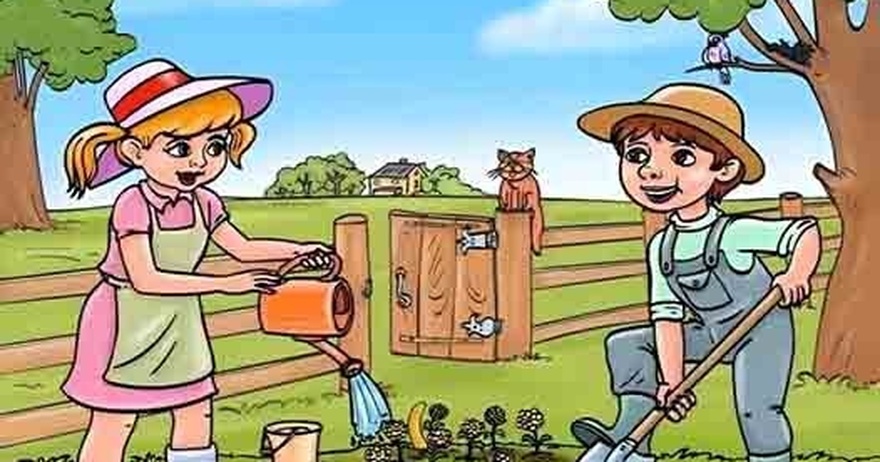 Can you spot the mistake inside Gardening Picture in 3 secs?