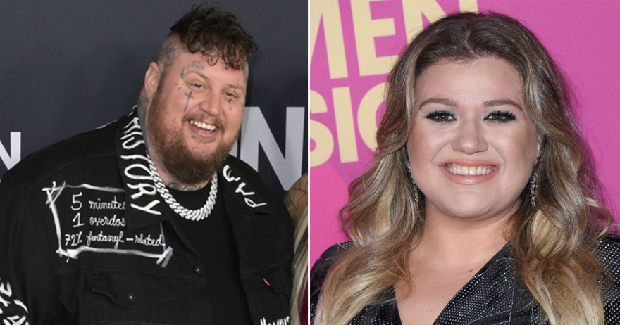 Jelly Roll gets emotional as Kelly Clarkson covers his song