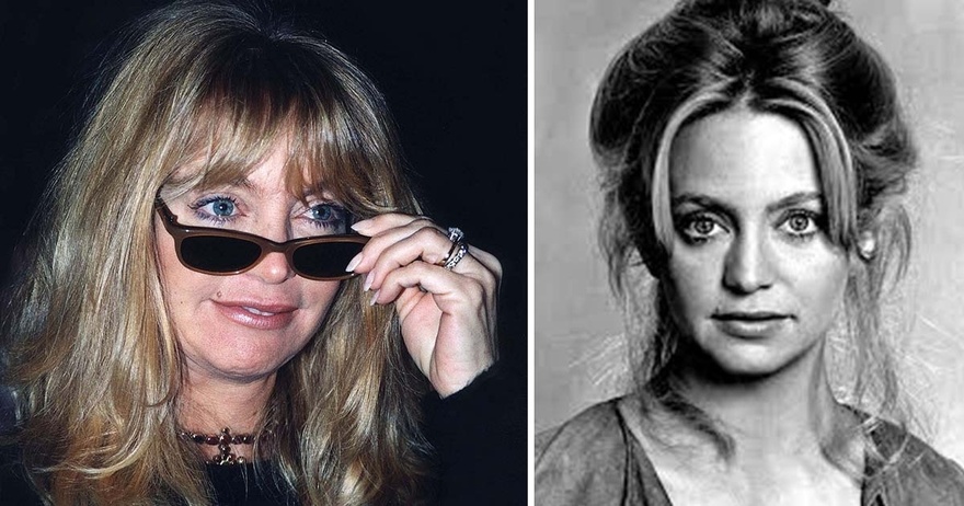Goldie Hawn no makeup photo shows her natural look