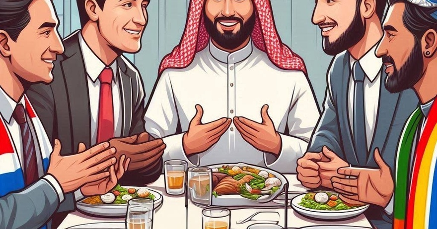 An American, a Russian, an Arab, and a Punjabi were deep in conversation