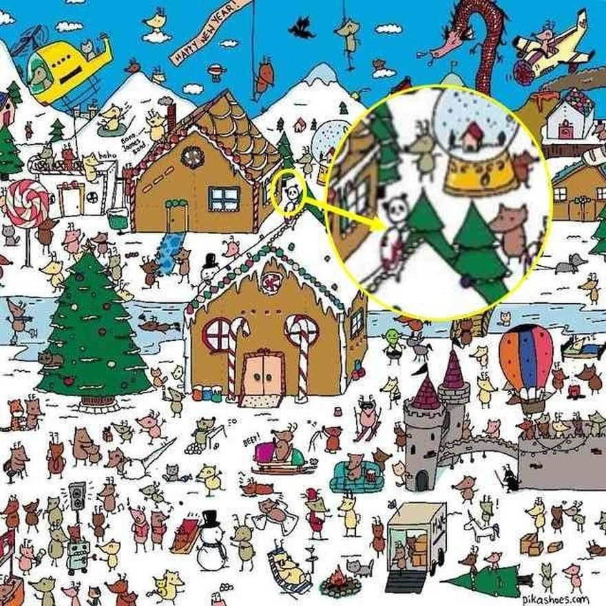 Almost everybody gets it wrong on the first try: Can you find the hidden panda?