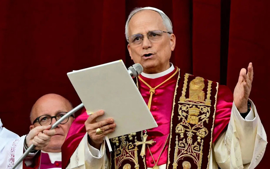Pope Leo XIV’s official portrait has been released and people were quick to question one detail