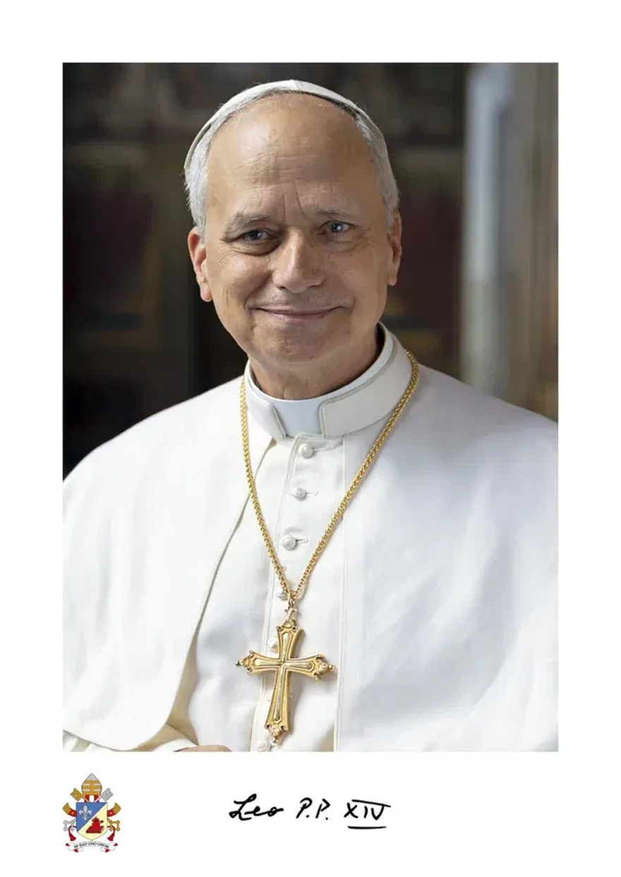 Pope Leo XIV’s official portrait has been released and people were quick to question one detail