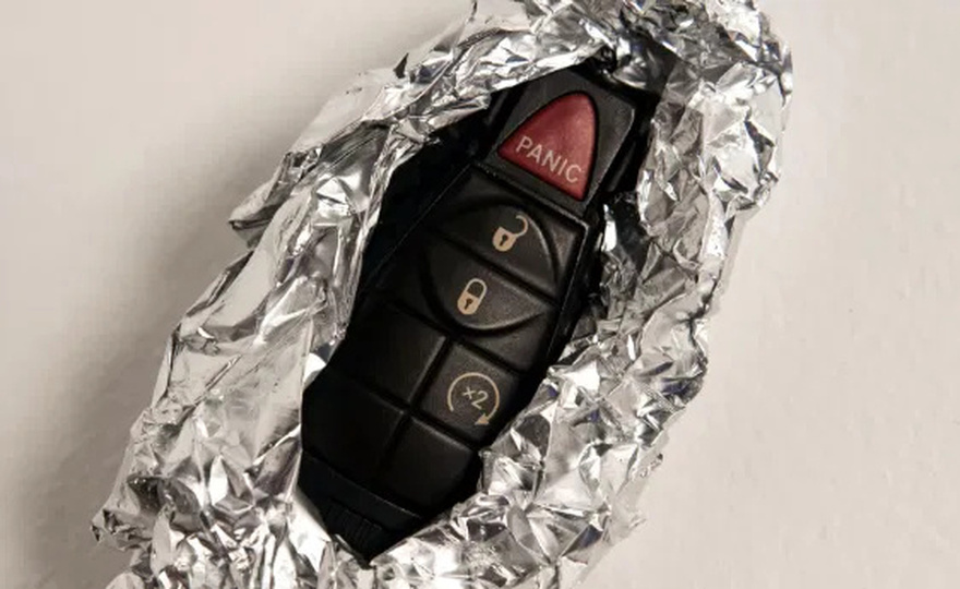 Starting today you should start wrapping your key in aluminum foil.