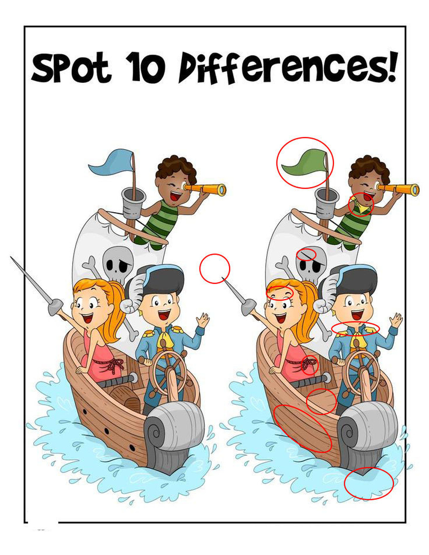 Pirate Game – Spot the Differences