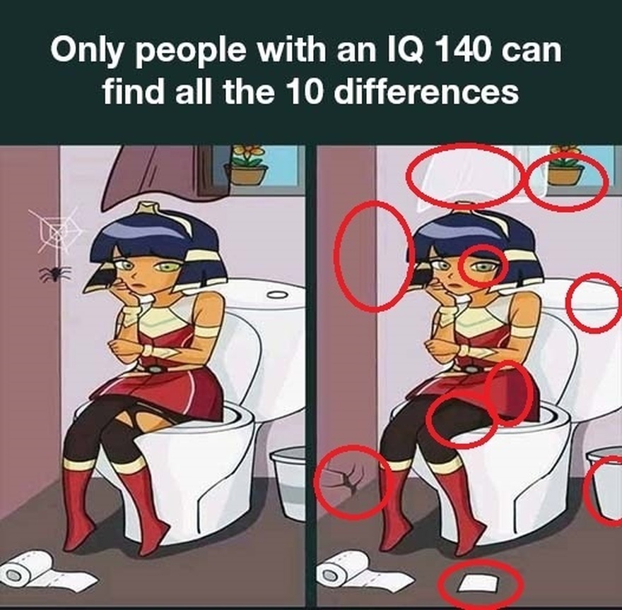 Test: Only a person with an IQ of 140 can find the 10 differences