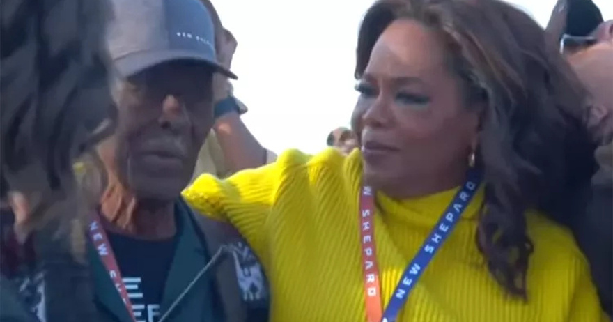 Oprah Tears Up as She Watches Best Friend Gayle King Fly to Space with Katy Perry