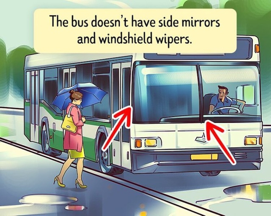 Think You’re a Genius? Spot the Two Mistakes in This Bus Picture and Prove It!