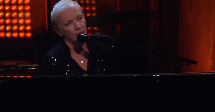 Sting Is Amazed When Annie Lennox Surprises Him With A Haunting Performance Of Fragile.