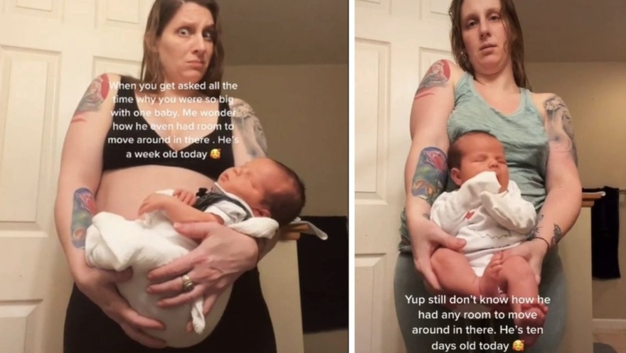 Mom’s baby bump was so huge people thought she was carrying 8 babies