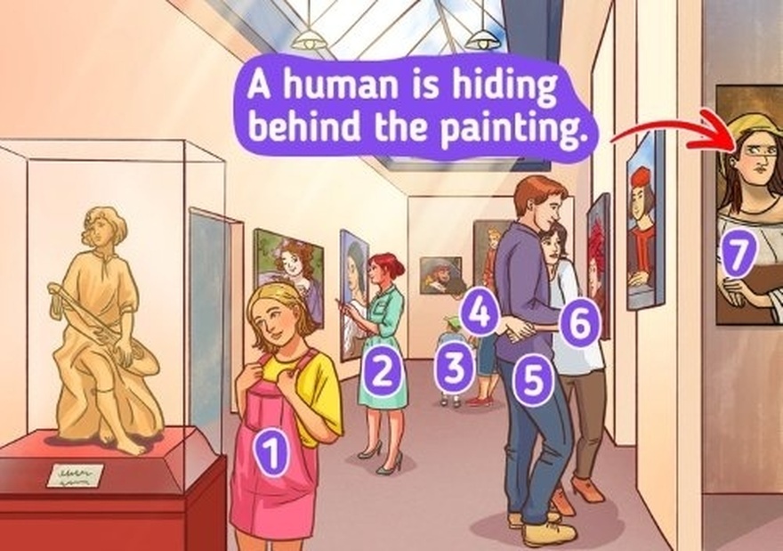 Look at this picture and count all the people if you have hawk eyes!