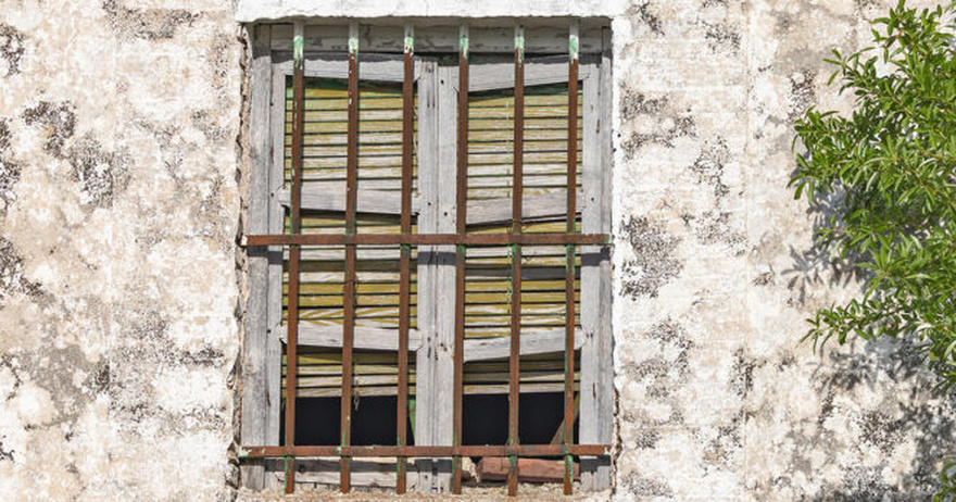 If you see window grills with a curve at the bottom here’s what it means