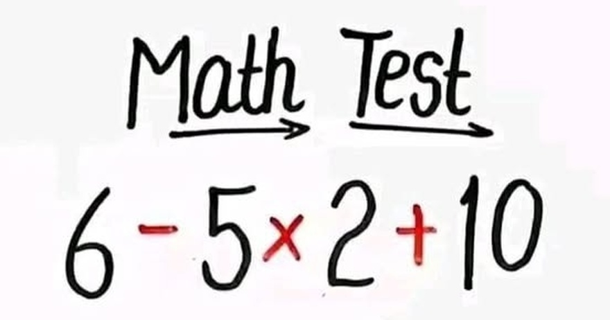 Solve This Math Test.