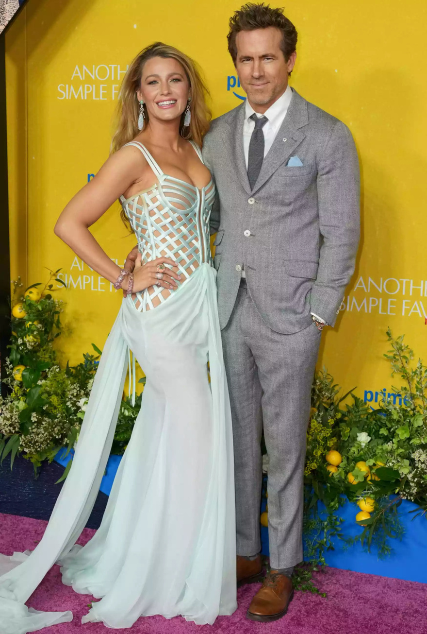 Blake Lively Steps Out with Husband Ryan Reynolds at Another Simple Favor Premiere in N.Y.C. amid Justin Baldoni Legal Battle