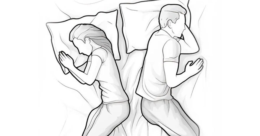 Do you know why a man turns his back on you when he sleeps?