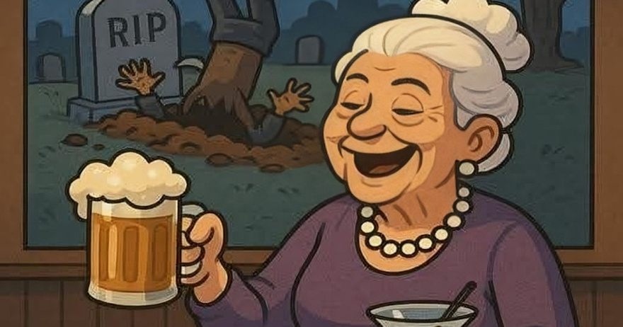 An old man and woman were married for years