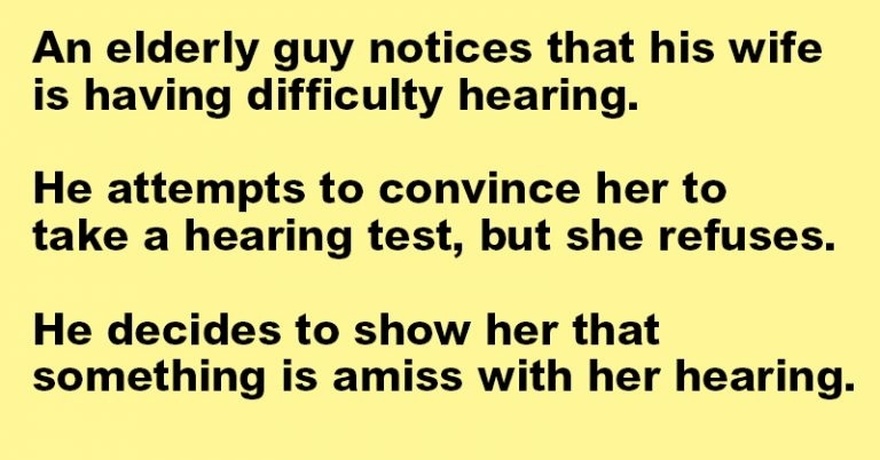 An 85-year-old man named Harold went to the doctor to get his hearing checked