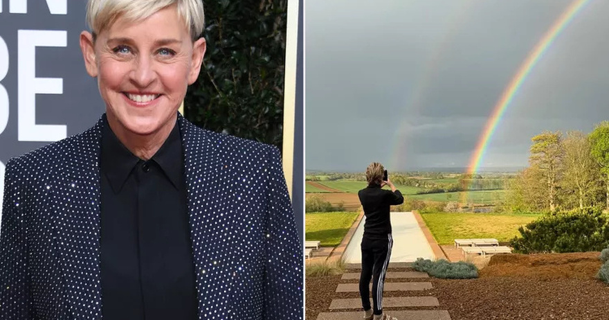 Ellen DeGeneres Captures Beautiful Double Rainbow from Her U.K. Home with Portia de Rossi: ‘Things That Make Me Happy’
