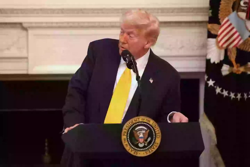 Donald Trump calls out governor to her face during press conference following controversial law change