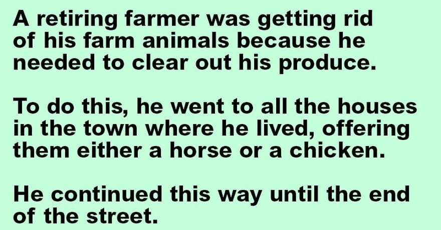 A man owned a small ranch in Montana.