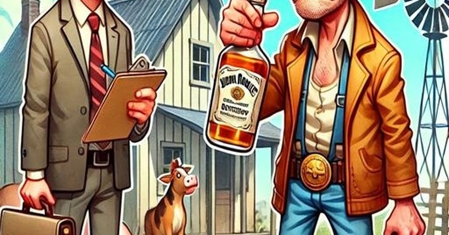 A man owned a small ranch in Montana.