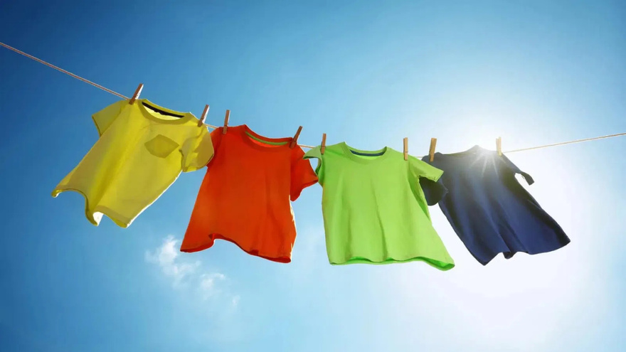 Why is it not recommended to hang out the clothes outside?