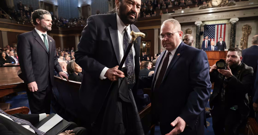 House votes to censure Rep. Al Green for disrupting Trump’s speech to Congress