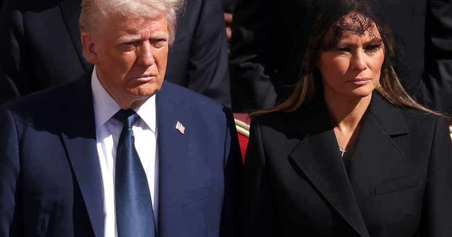 President Donald Trump and First Lady Melania Trump Attend Pope Francis’ Funeral, with Melania in Black Veil
