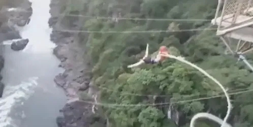 Woman F.alls 360ft Into Crocodile-Infested Waters After Bungie Cord Snaps