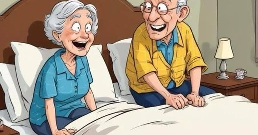 An old man calls his son