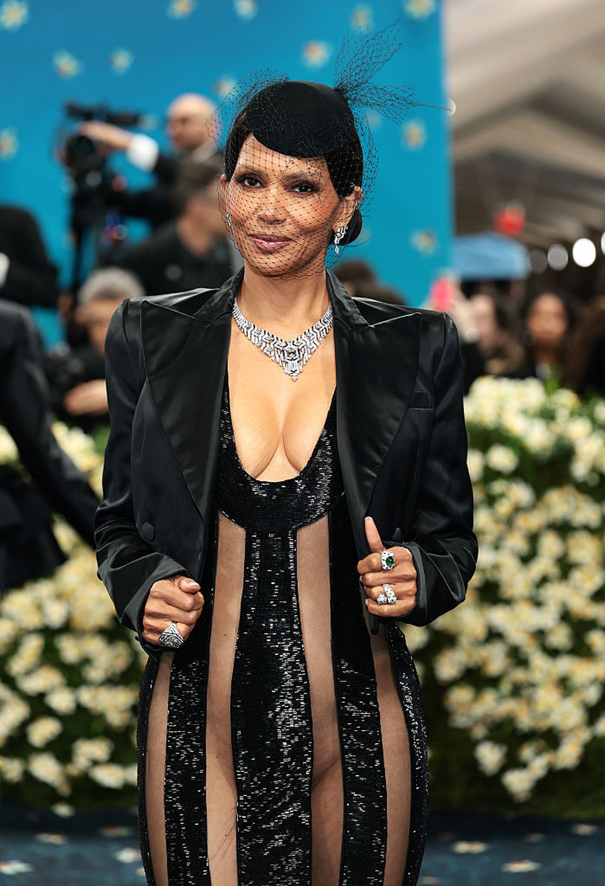 Halle Berry going underwear-free in sheer Met Gala dress