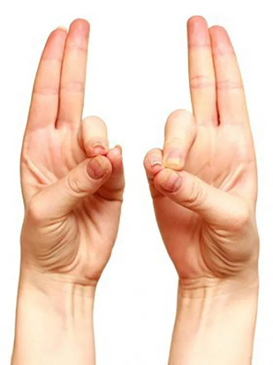 Stretch your ring finger with your thumb and hold it for a few seconds. You’ll love the reason!