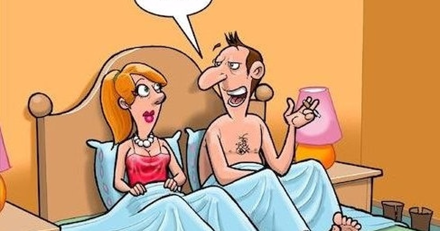 A woman is sitting bed with her lover
