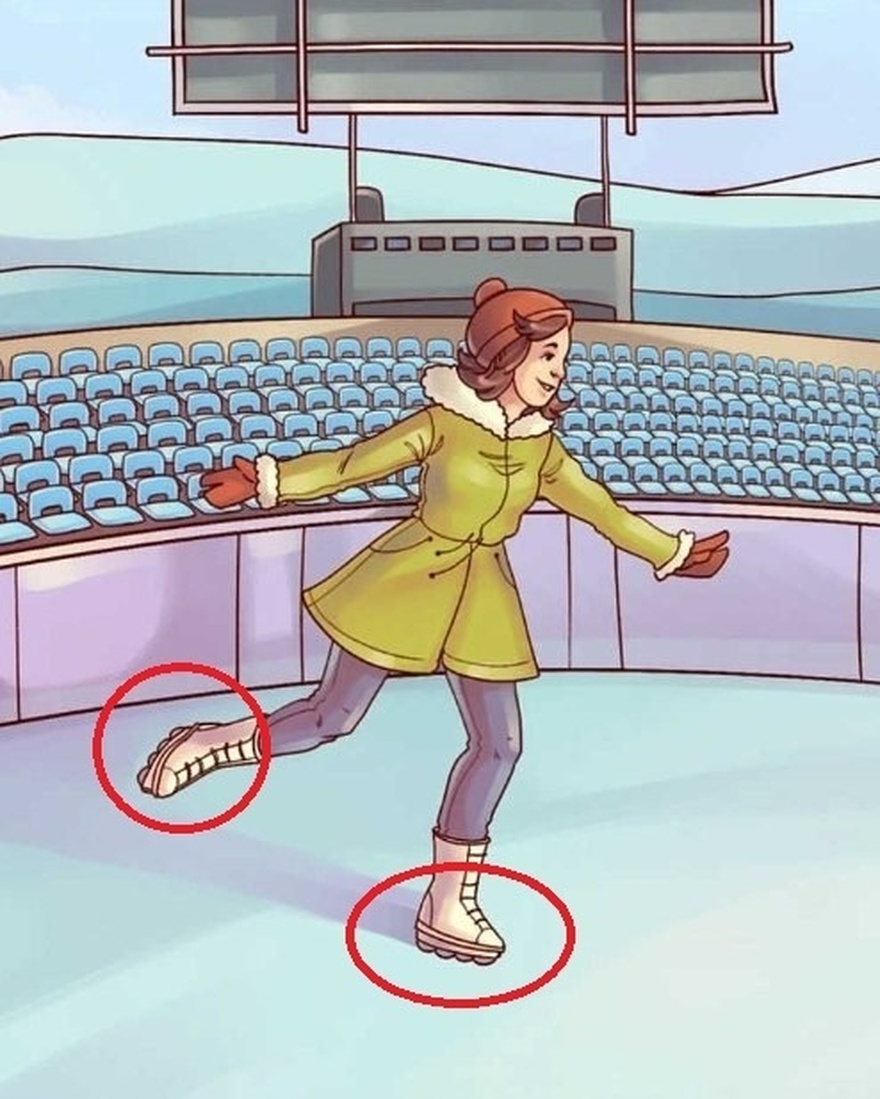 Can spot the mistake in the ice skating picture in 6 seconds?