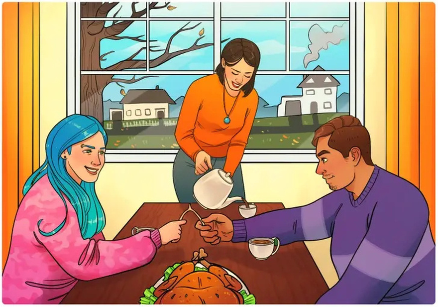Brain Teaser: Can You Post The Mistake in This Family’s Dining Table Picture in 10 Seconds Or Less?