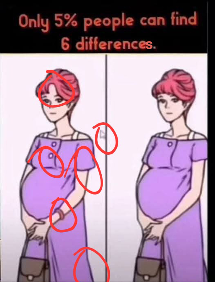 Find 6 differences