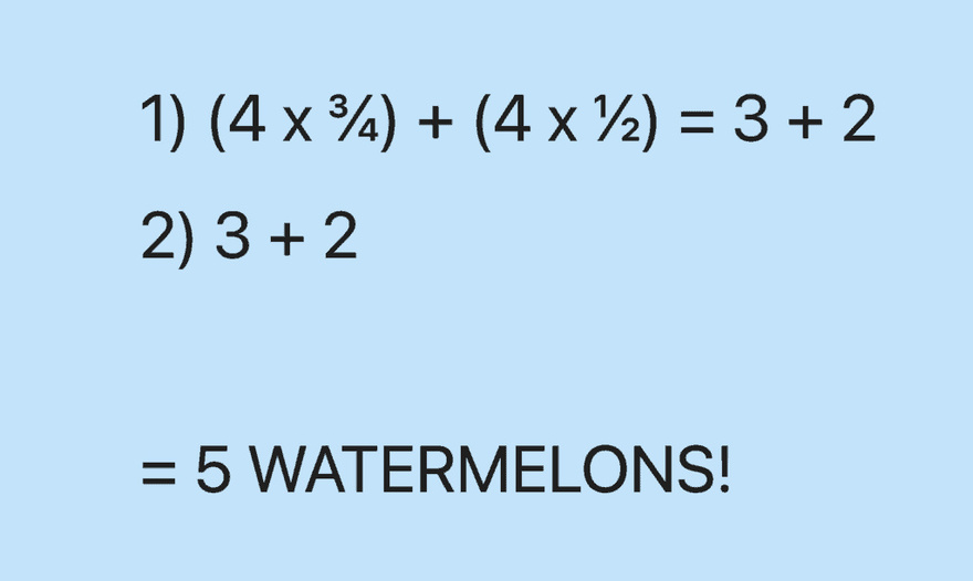 How Many Watermelons Are In This Picture?